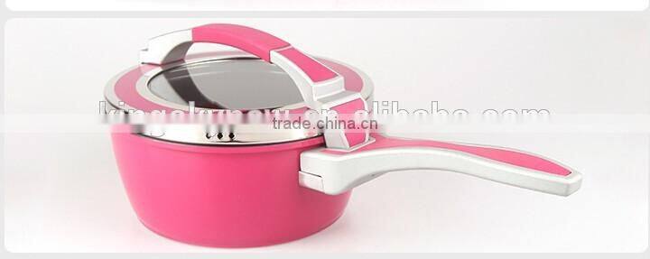 spiral nonstick sauce pan milk pot