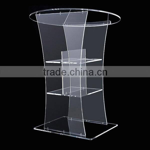 2016 best seller cheap price acrylic podium pulpit lectern