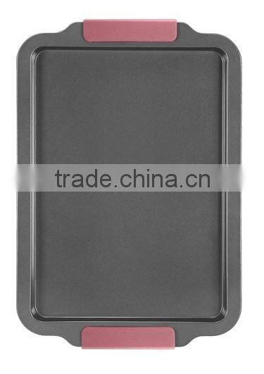 non stick new premium baking pans with silicone handle brand bakeware