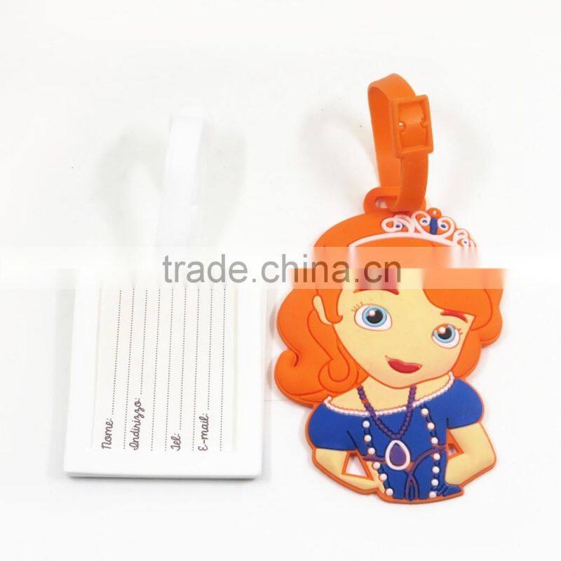Yiwu Manre wholesale silicone/ pvc custom bag tag promotional fancy luggage tag