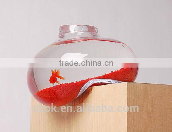 clear acrylic 2014 new style countertop fish tank for home decoration wholesale