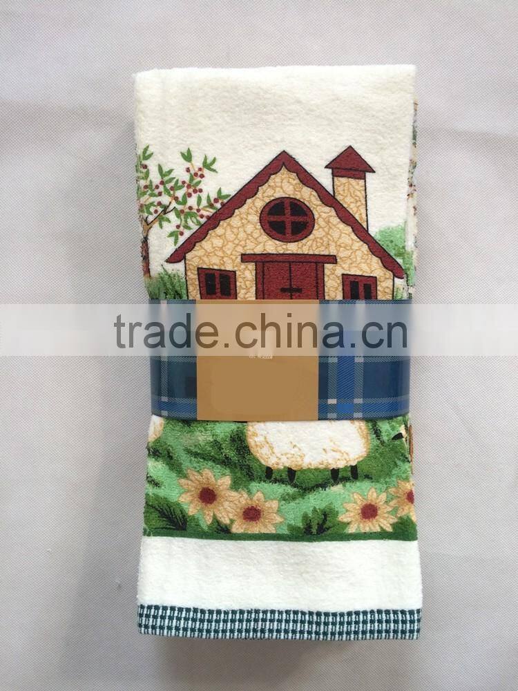 Christmas kitchen towel print cotton tea towel dish towel china supplier kitchen textiles buying in bulk wholesale