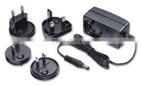 Alimentation multi-pays ECO 12V DC 1.25A 5.5/2.1mm male