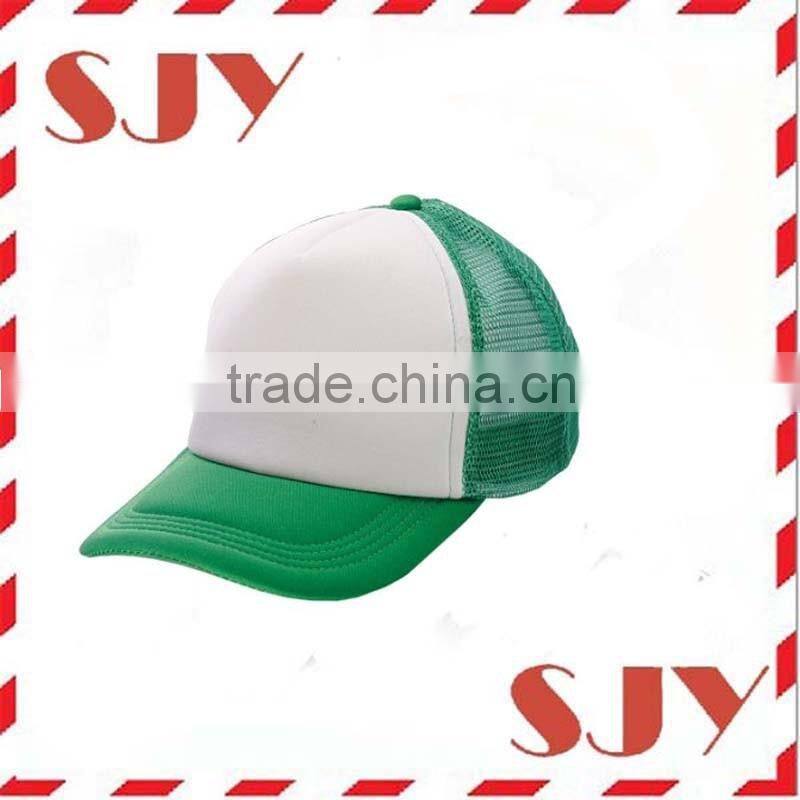 Various color cap 100%polyester sample free blank trucker cap