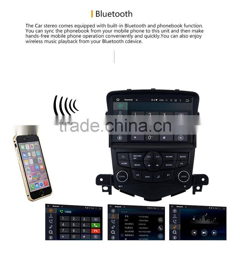 8 Inch 2 din Black screen stereo CPU 1024 600 Android 1GB DDR3 car gps dvd player OEM for Chevrolet Cruze 2008 2011