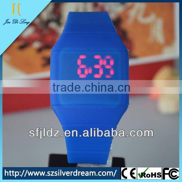 Unisex Touch Design Digital LED Silicone Sports Wrist Watch For Women Men