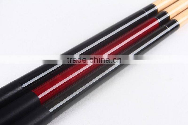 wholesale cheap billiard pool cue stick 1/2 maple wood snooker cue 57inch hot sell