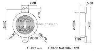High performance piezo buzzer