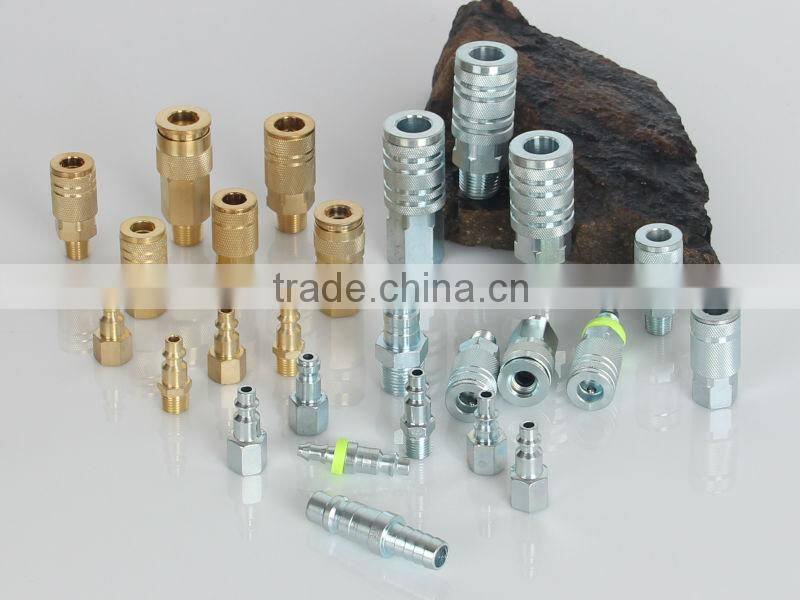 3/8 body USA automotive (truflate) type steel male quick coupler