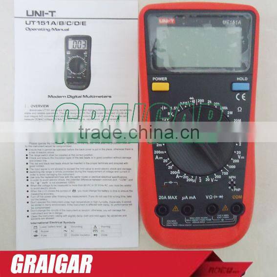 UNI-T UT151A Digital Multimeter AC/DC Resistance Capacitance Frequency Ohm