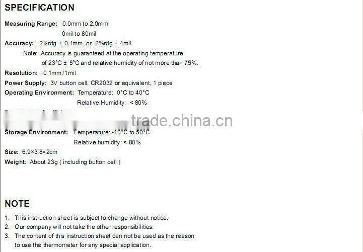 Digital LCD Coating Thickness Gauge Car Painting Thickness Tester Paint Thickness Meter