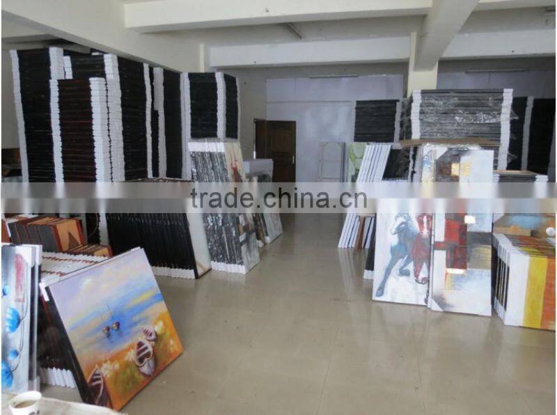 Modern Cartoon Handmade Oil Dog Painting On Canvas For Decor