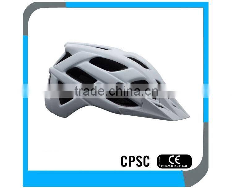 supply cheap CE CPSC ultralight pretty in mould men and lady MTB bike helmet with visor design OEM service