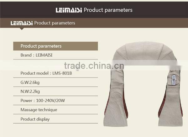 Customized best-selling kneading shiatsu tapping back massager