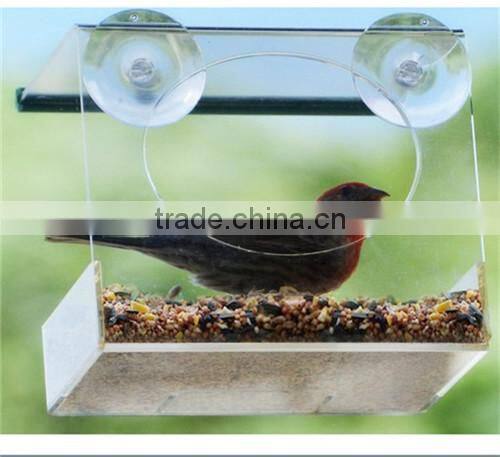 Window mounted Bird Feeder bird house for Small and Large Wild Birds
