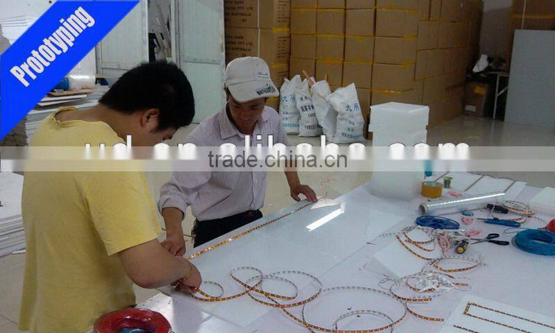 acrylic floor permanent display stand