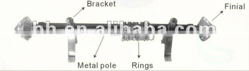 Unfinished Nature Color Wood Curtain Ring With Metal Eyelet