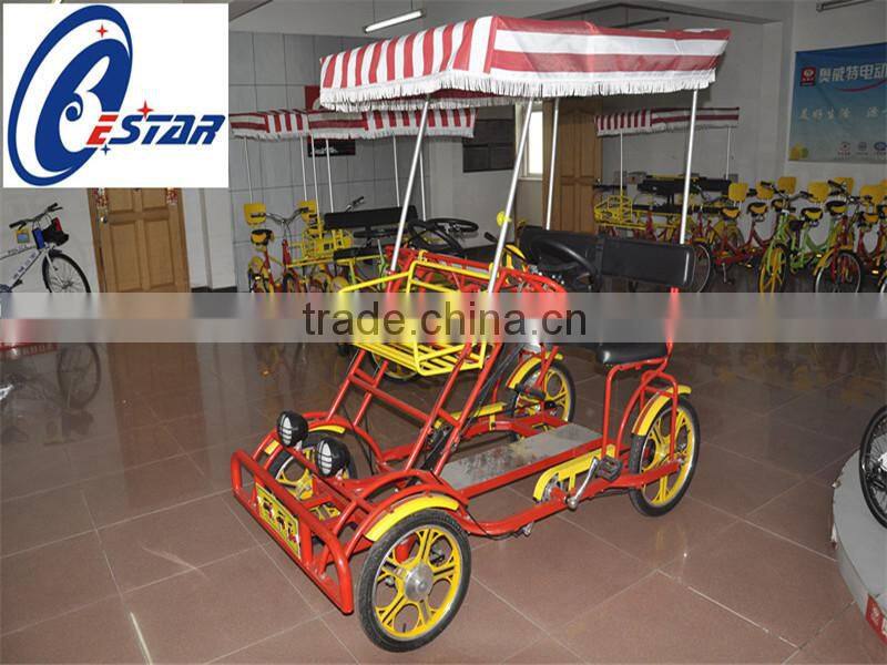china luxury family four wheel adult two person surrey bike for sale