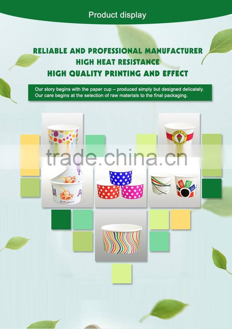 Hot Sale Disposable Custom Printed High Quality Recycled Ice Cream Paper Cups