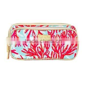 Wentou Monogramed Lilly Pulitzer Canvas Makeup Bag