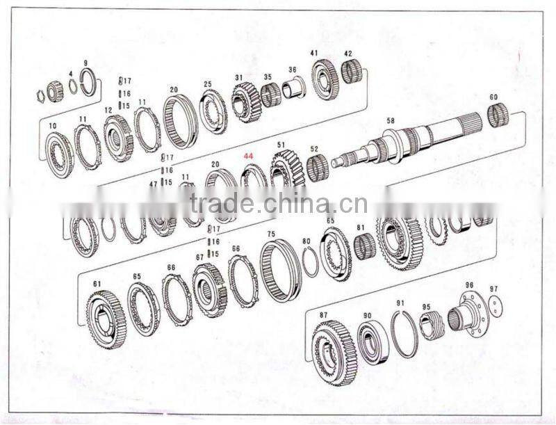 Auto Parts Forging ZF 5S-111GP Gear Box Synchronizer Cone Auto OEM Transmission Part 1250 304 351 (1250304351).