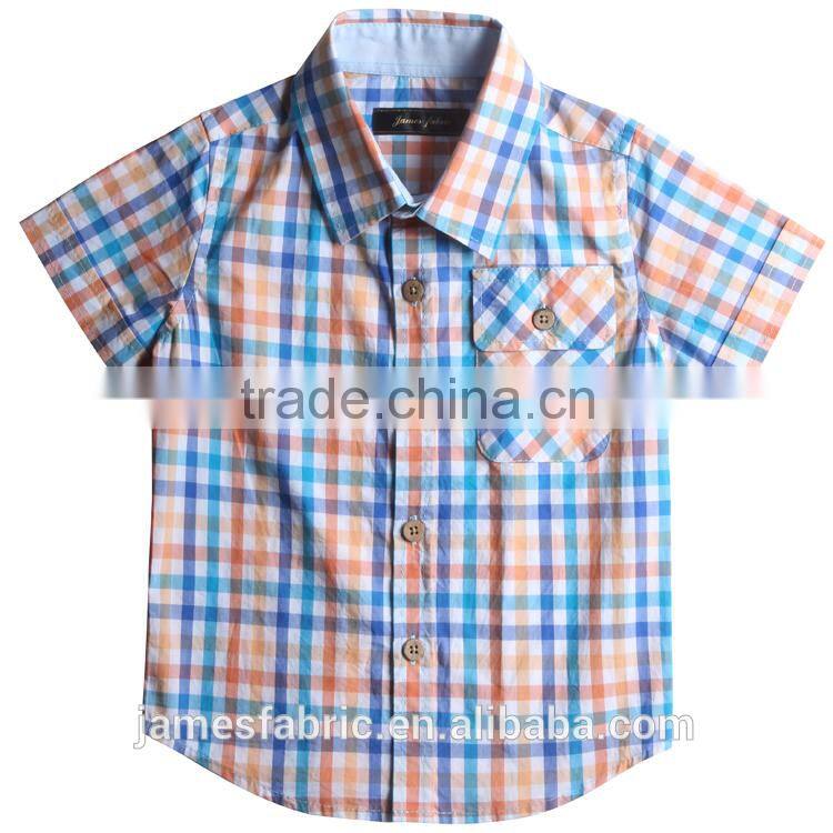 james 15/16 new developed colorful check poplin soft woven cotton fabric