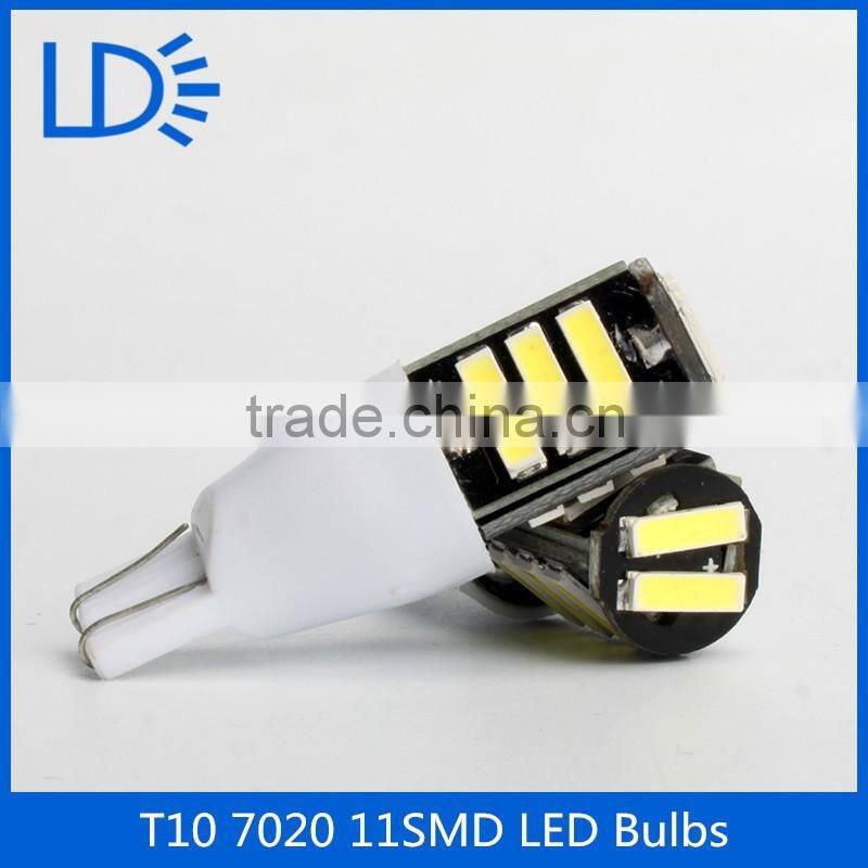 12v Car Lighting Led bulbs 11smd 7020 T10 Led car width light