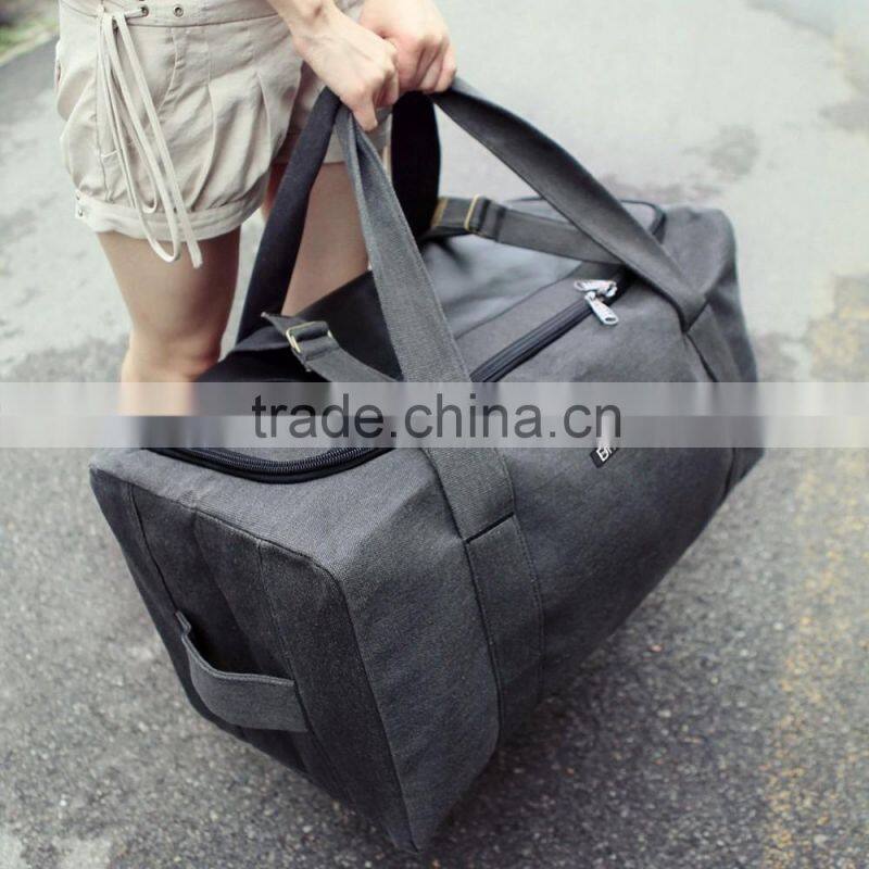 canvas travel shoulder bag for men