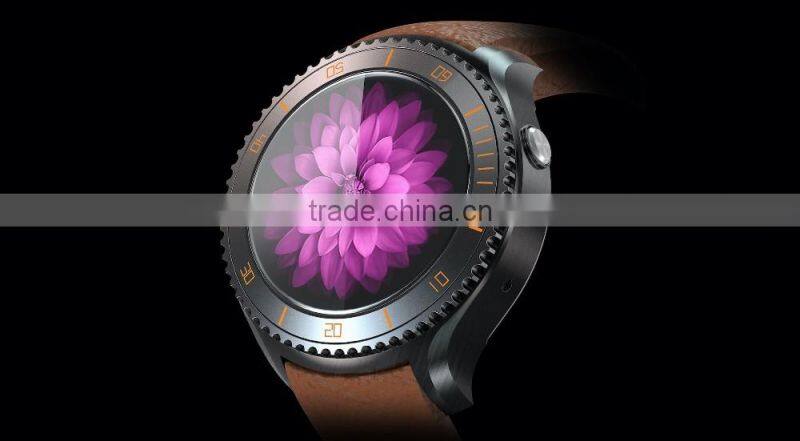 Android 5.1 OS MTK6580 Quad Core I2 Smart Watch Heart Rate Monitor Smartwatch With 3G Wifi Bluetooth GPS Google Play Store