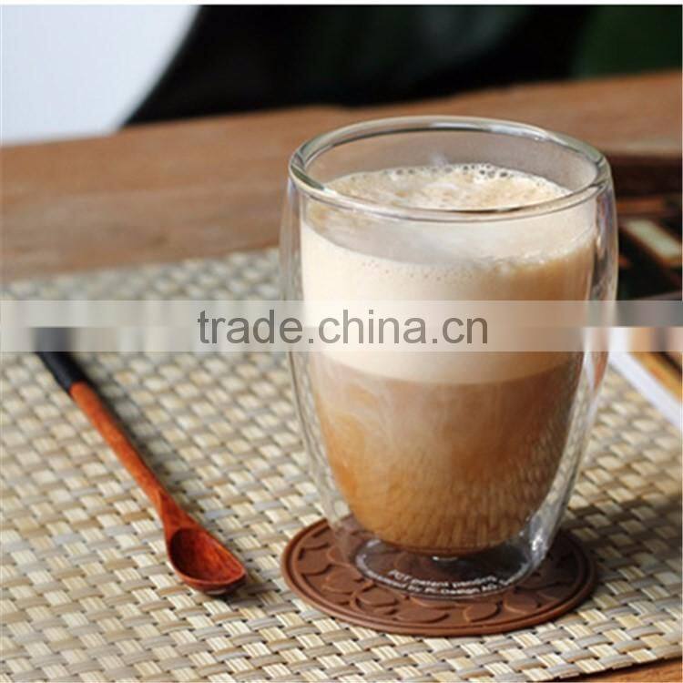 Promotional Gift drinking double wall glass coffee cups/glass bottle in 2016 hot sale