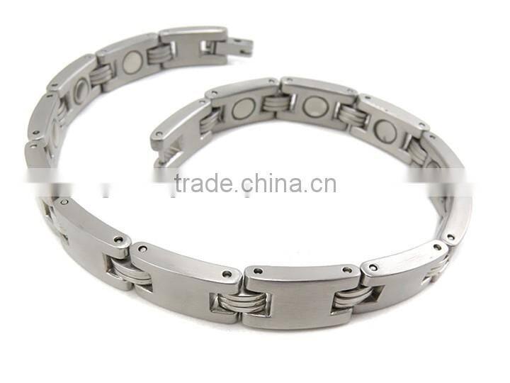 2016 Hot sale Anti-radiation Magnetic 361L Stainless Steel Bracelet for Men