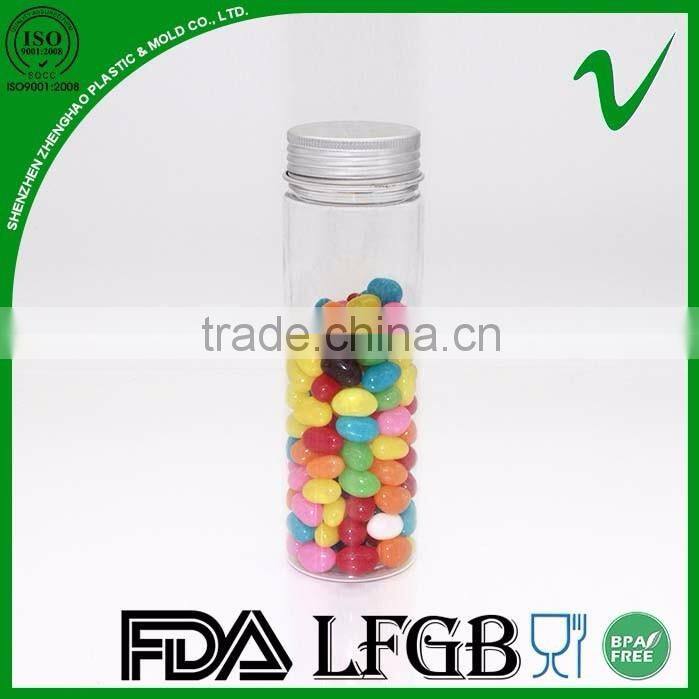 PBA free food grade empty plastic jar transparent PET by shenzhen Manufacturer