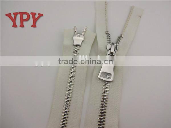 10# two way slider metal zipper with 110cm,O/E,0.145kg/pc