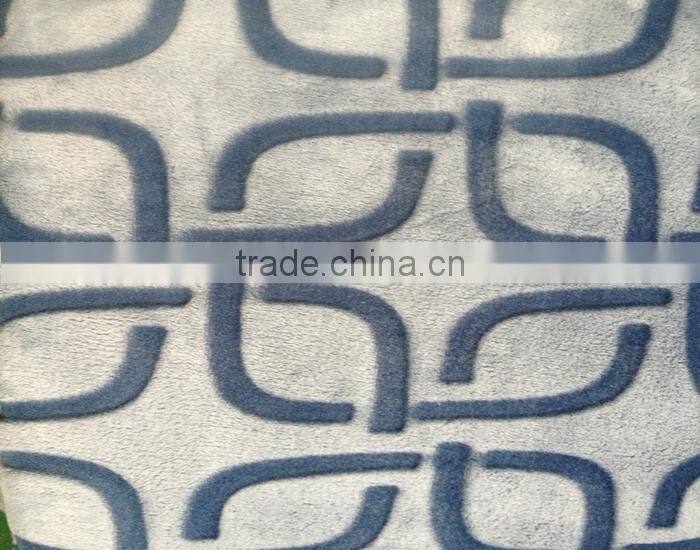 China factory manufucture carving flannel fleece fabric flannel blanket
