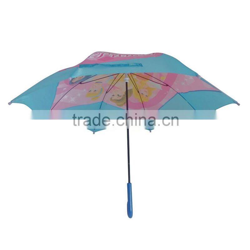 Small cartoon kids safety manual open umbrellas