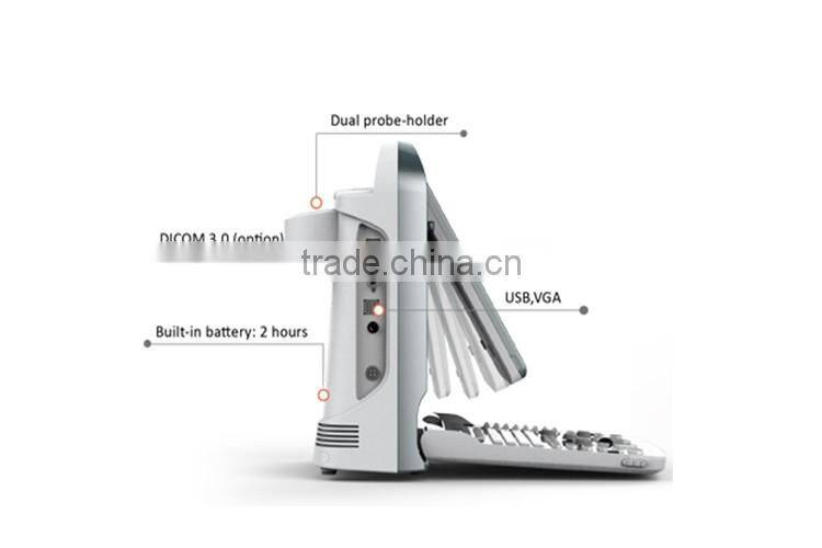 Medical Veterinary equipment trolley Color Doppler ultrasound machine system