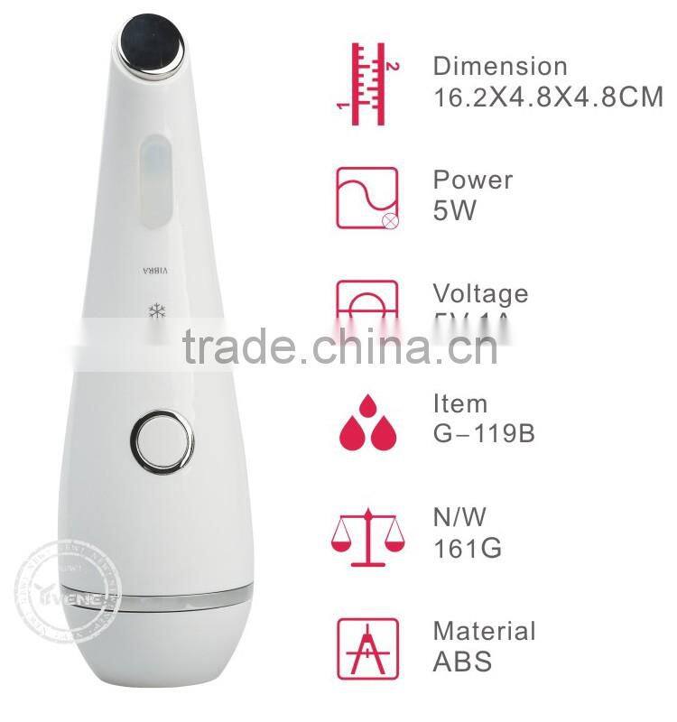 New Cool And Hot vibro massager Shrinking Pores