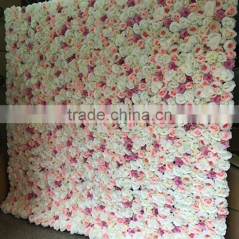 LFB512 Chinese supplier high quality handmade flower wall artificial