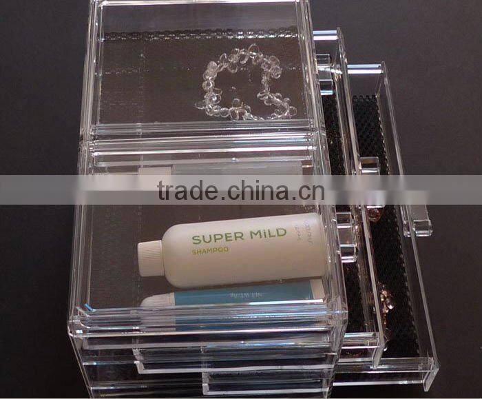 New Acrylic 4-Drawer Storage Box,acrylic jewelry box,acrylic jewelry Holder and display