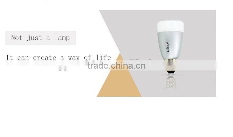 Yeelight Blue II 6W E27 Bluetooth 4.0 LED Bulb, RGB+white light remote controlled by iPhone and android phone, smart home lamp