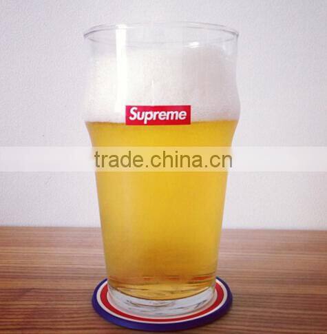 Hotsale clear Weizen beer stein with decal for drinking