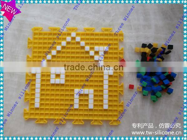 rubber silicone DIY table mats for families on dinning room tables