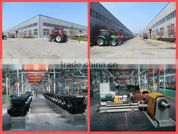 hot sale 75hp 4x4 2014 tractor with implements with low price