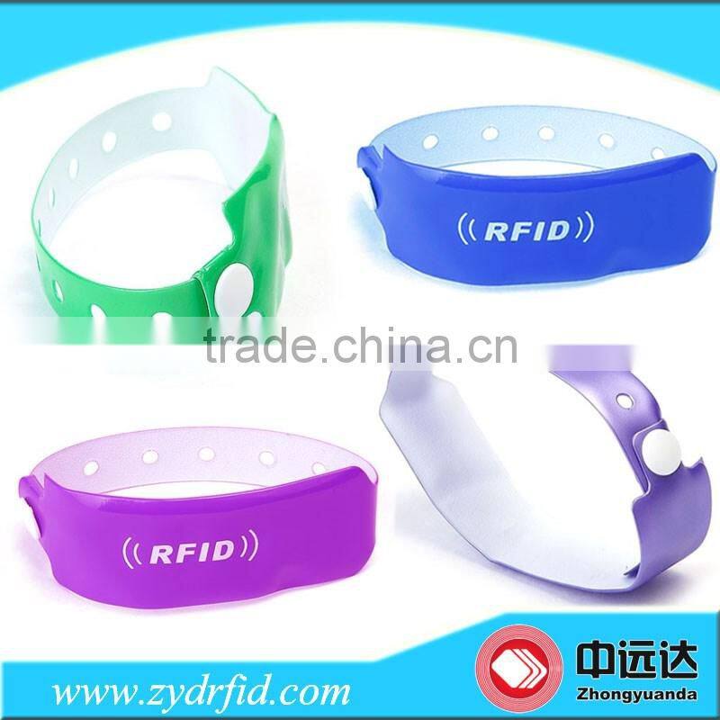 Rfid pp synthetic paper disposable rfid bracelet