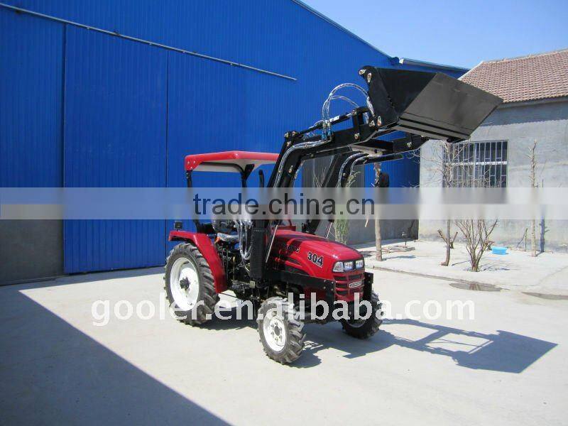 LZ304,30HP, 4WD mini garden tractors fit with 4in1 front end loader, mini garden tractor loader