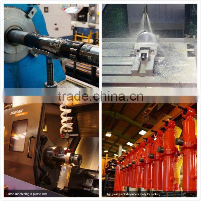 Single acting hydraulic cylinder for trailer