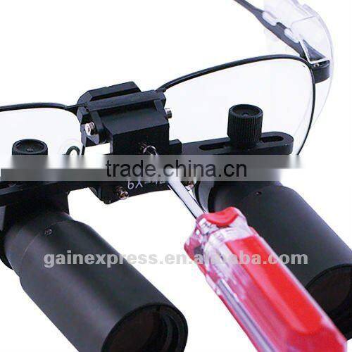 Keplerian Prism Style 6.0x 6x Magnification Binocular Dental Loupes Surgical Medical Dentistry Titanium Frame 420mm