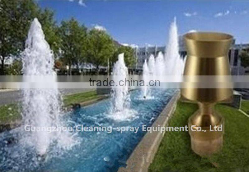 Low pressure copper water jet fountain nozzles