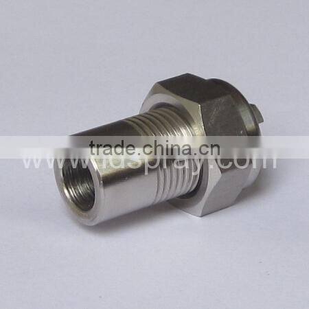 Three-parts quick install flat fan spray jet nozzle