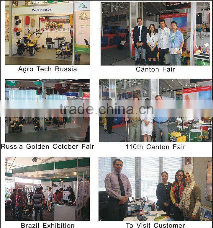 MeiQi 6.5HP 170F gear transmission gasoline engine tiller with front wheel